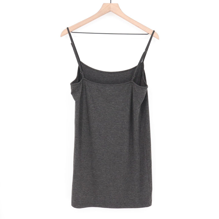 Elizabeth And James Cami Top Womens Large Charcoal Gray Knit Spaghetti Strap