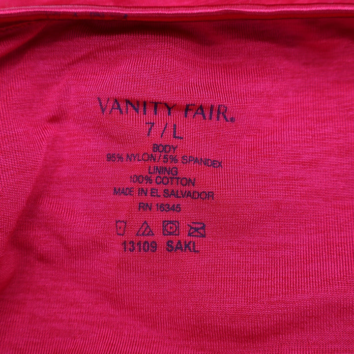 Vanity Fair Illumination Brief Panties Womens Large Red Stretch Flattering Fit