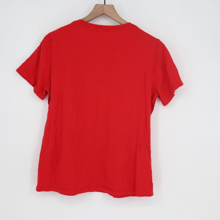 American Giant Women's Red Crew Neck Short Sleeve T Shirt Size L Made in USA