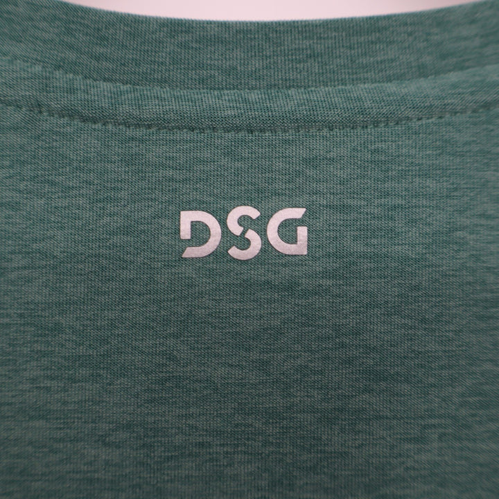 DSG Tank Top Womens Medium Green Stretch Crew Neck Performance Running Yoga