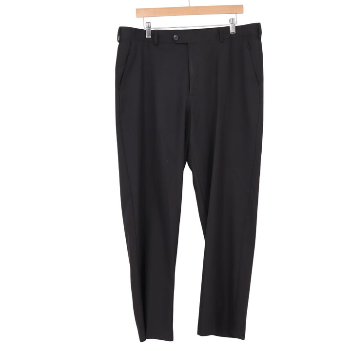 IZOD Dress Pants Mens 36x30 Straight Leg Black Flat Front Excellent