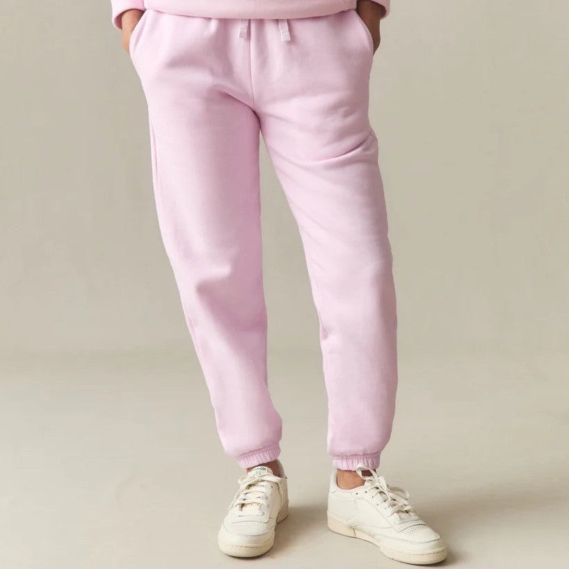 American Giant Classic Sweatpants Womens Medium Pink Cotton Ribbed Tapered Leg