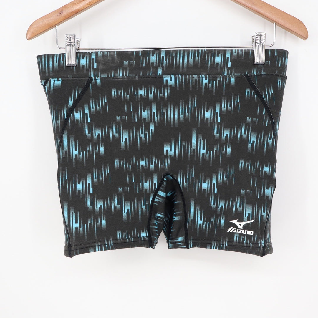 Mizuno Womens Nighthawk Sliding Shorts XL Black Blue Glitch