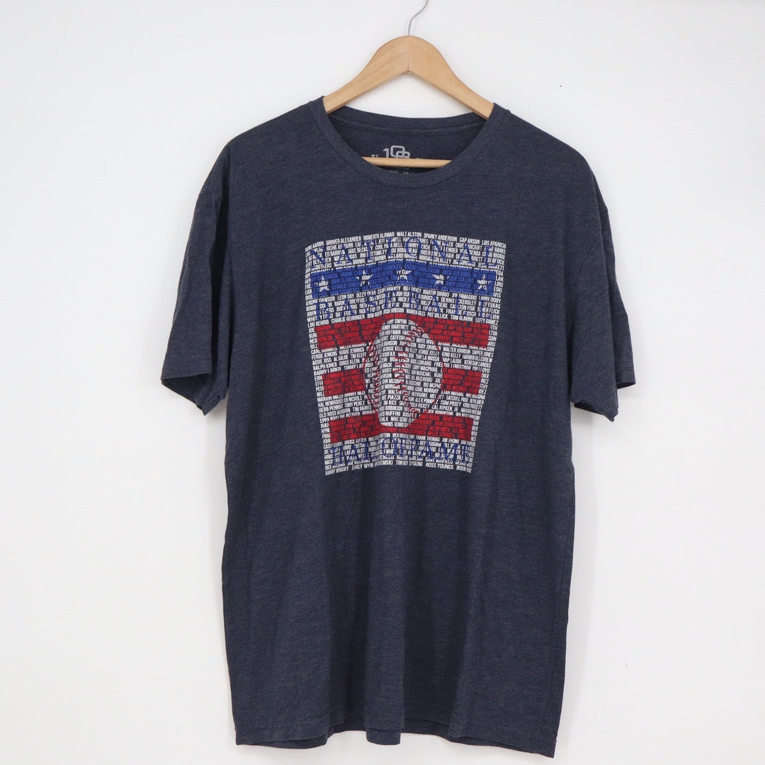108 Stitches National Baseball Hall of Fame 2020 T-Shirt Mens XL Heather Navy