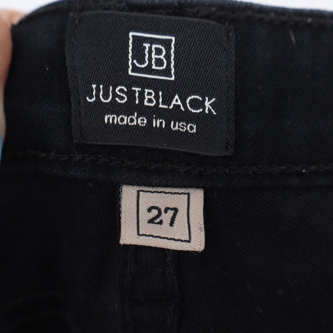 Just Black Jeans Women's 27 Black Skinny Stretch Denim Excellent