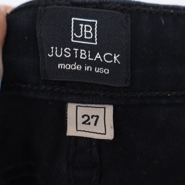 Just Black Jeans Women's 27 Black Skinny Stretch Denim Excellent