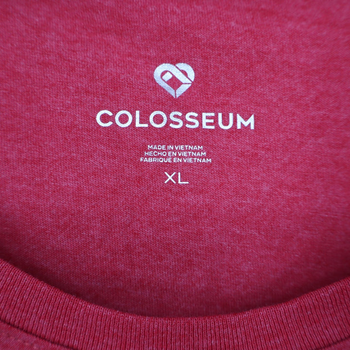 Colosseum MIT Engineers T-Shirt Womens XL Red Heather Short Sleeve Beaver NCAA