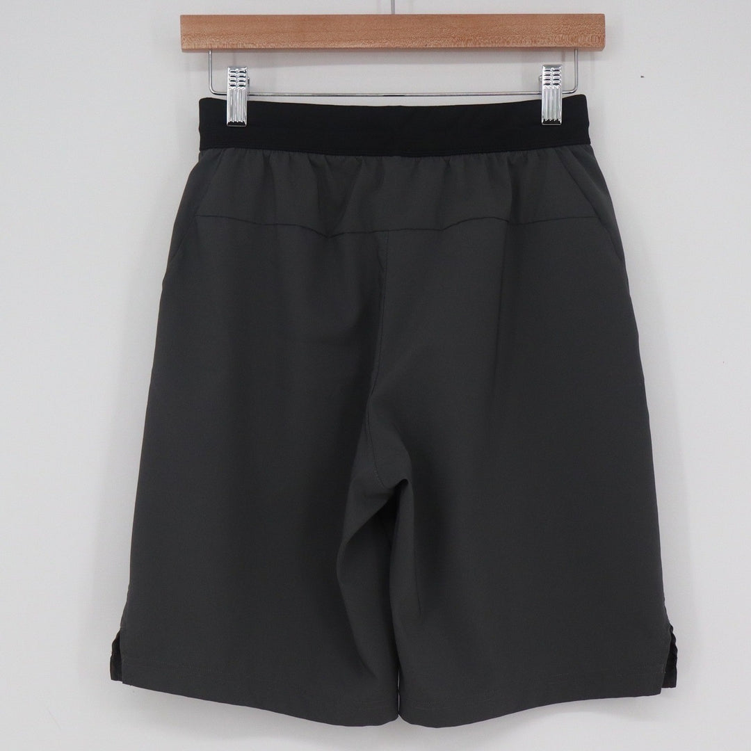 Adidas Mens Training Shorts Charcoal Grey Black Elastic Waist Perforated Small