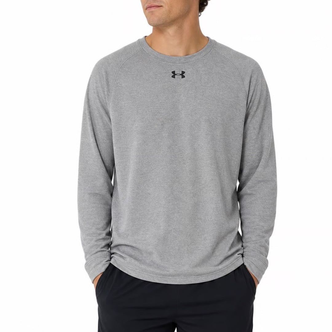 Under Armour Mens Loose Fit Fleece Crewneck Sweatshirt Gray Large
