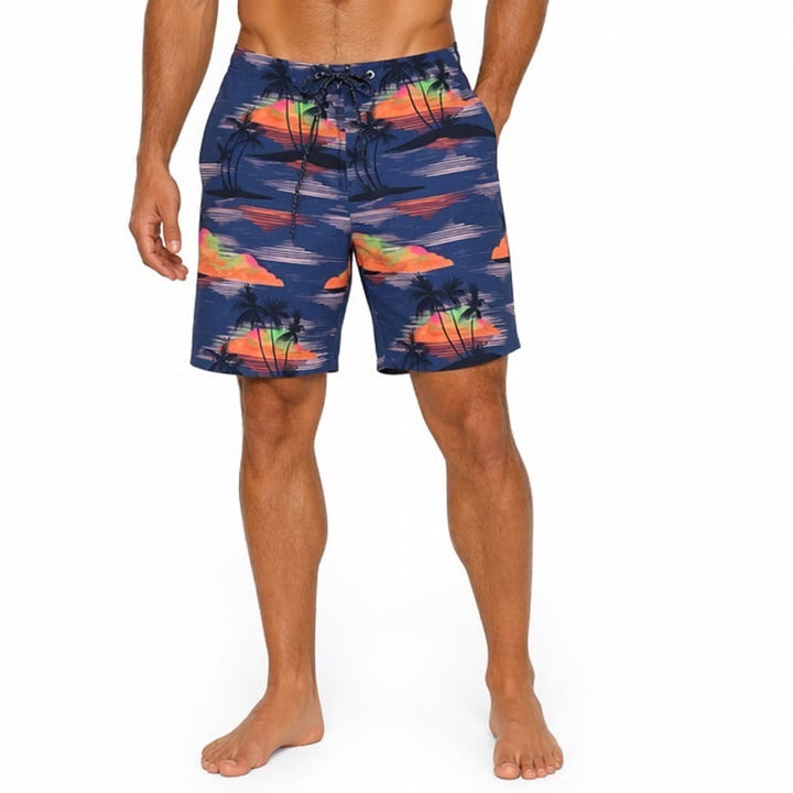 Hurley Phantom Eco Weekender 20 Mens Board Shorts Size 30 Tropical Sunset Navy
