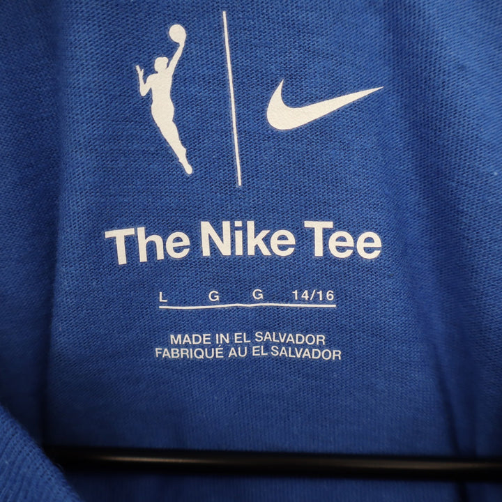 Nike Chicago Sky Angel Reese Skytown Rebel Edition Blue T-Shirt Youth L 14/16