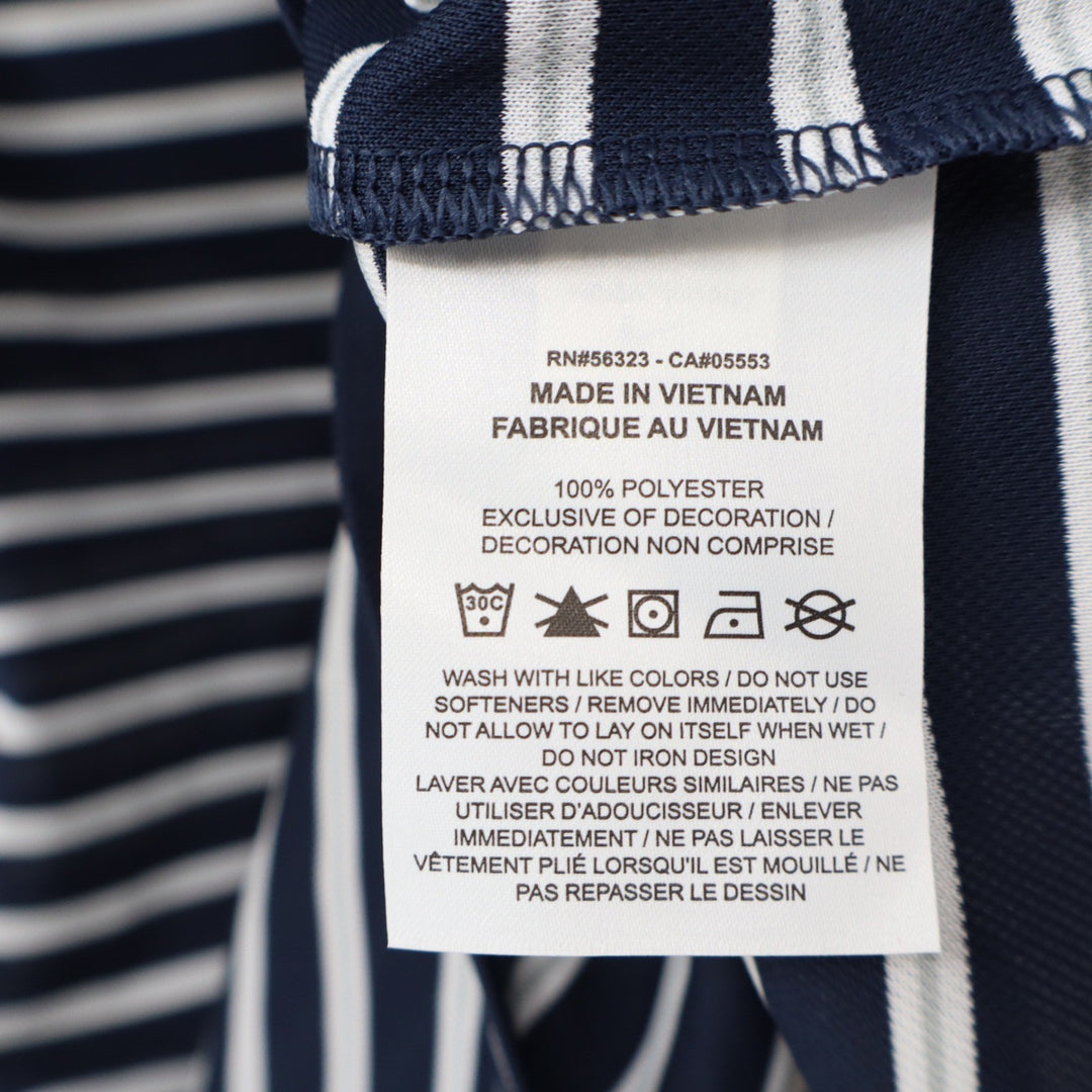 Nike Mens Dri-FIT Golf Polo Shirt Navy Blue White Striped DH0835-451 Small NWT