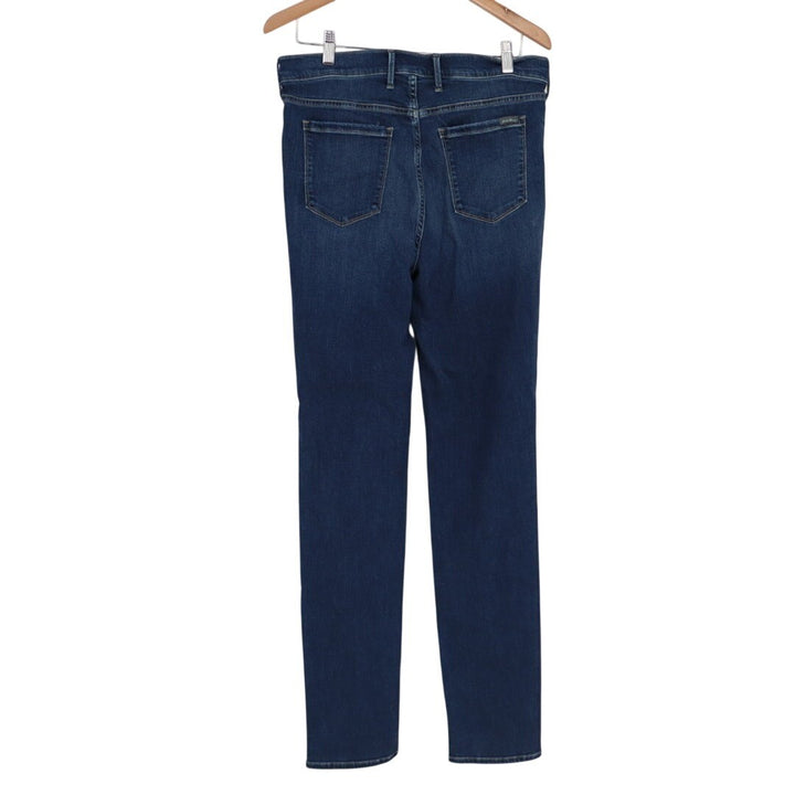 Eddie Bauer Skinny Jeans Womens 14 Blue Denim Cotton Stretch High Rise Outdoor