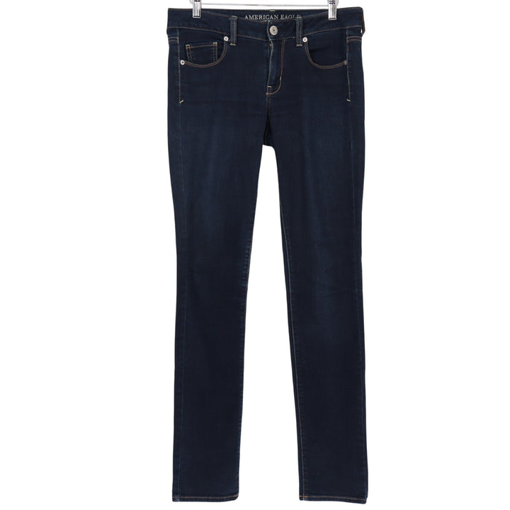 American Eagle Outfitters Jeans Womens 4 L Blue Denim Cotton Stretch Skinny Leg