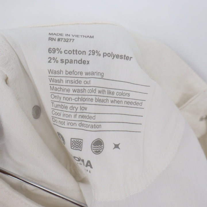 Sonoma Goods For Life Womens Skinny Jeans Cream Off-White Size 12