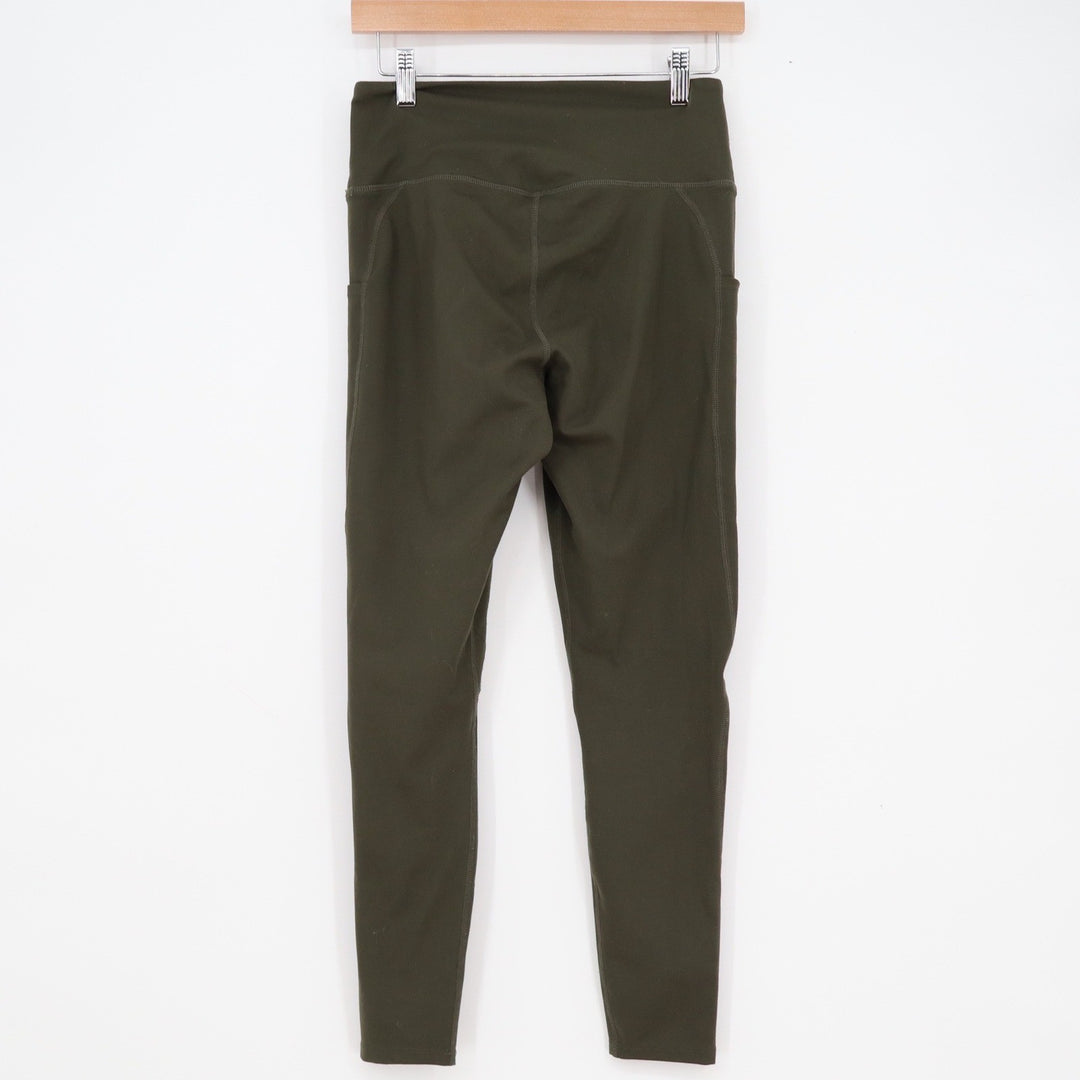 BYLT Premium Basics Essential Leggings Womens Medium Olive Green High Rise
