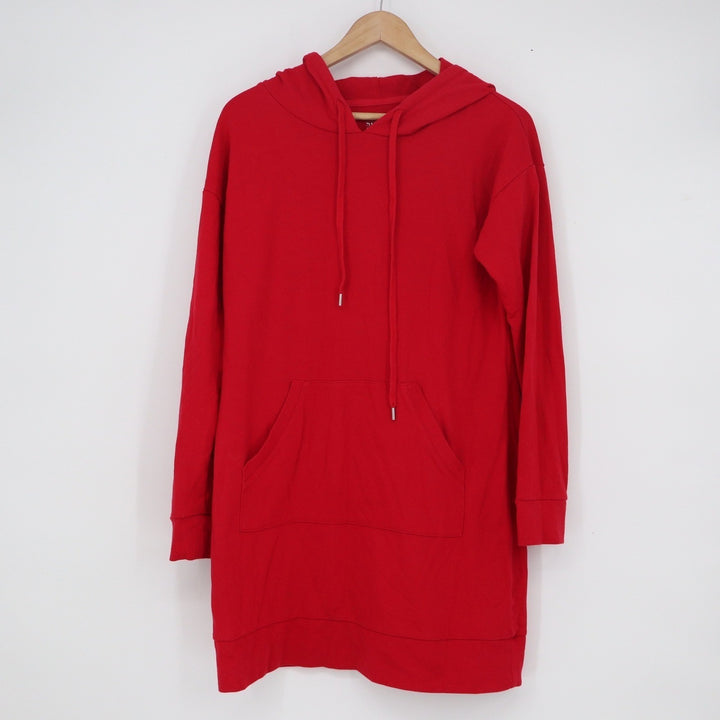 Soho New York & Company Street Red Hoodie Dress Long Sleeve Kangaroo Pocket M