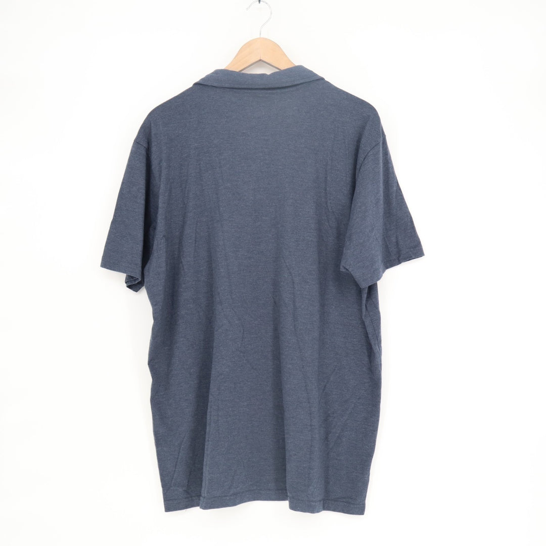 Fresh Clean Tees Polo Shirt Men XLT heather Blue Spread Collar Golf Short Sleeve