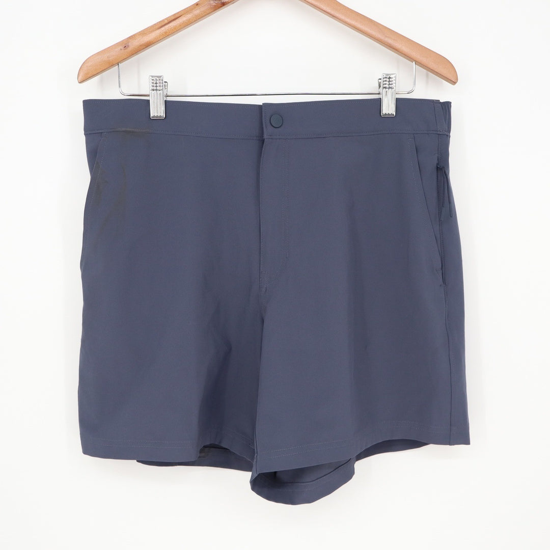 VRST Mens Resort Short Indigo Blue Relaxed Fit Quick Dry Stretch Size L