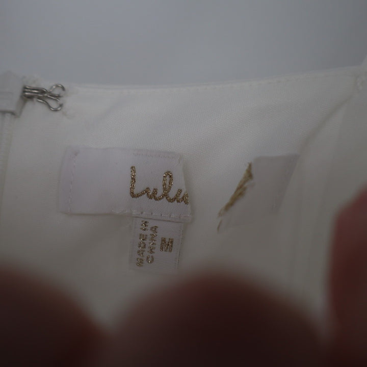 Lulus Your Sweetie White Tie Strap Column Maxi Dress Women Medium Cream Back Zip