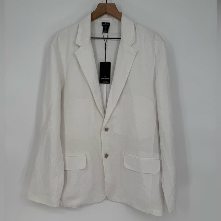 Daniel Hechter White Linen Blend Jacket Men's Size L