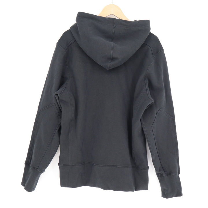 American Giant Classic Hoodie Mens Small Black Cotton Fleece Kangaroo Pocket