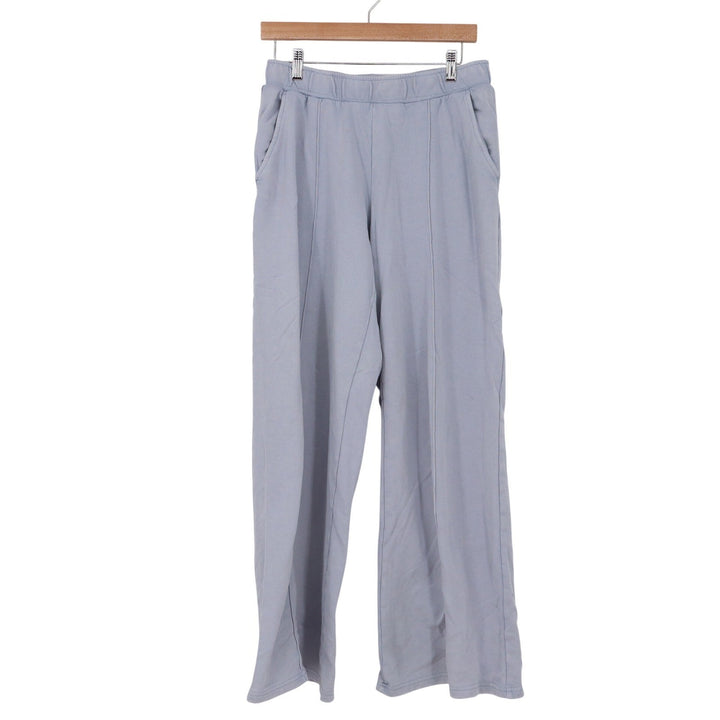 HM Move Blue Wide Leg Cotton Sweatpants Pintuck Pockets 1255286-1 Mens Medium