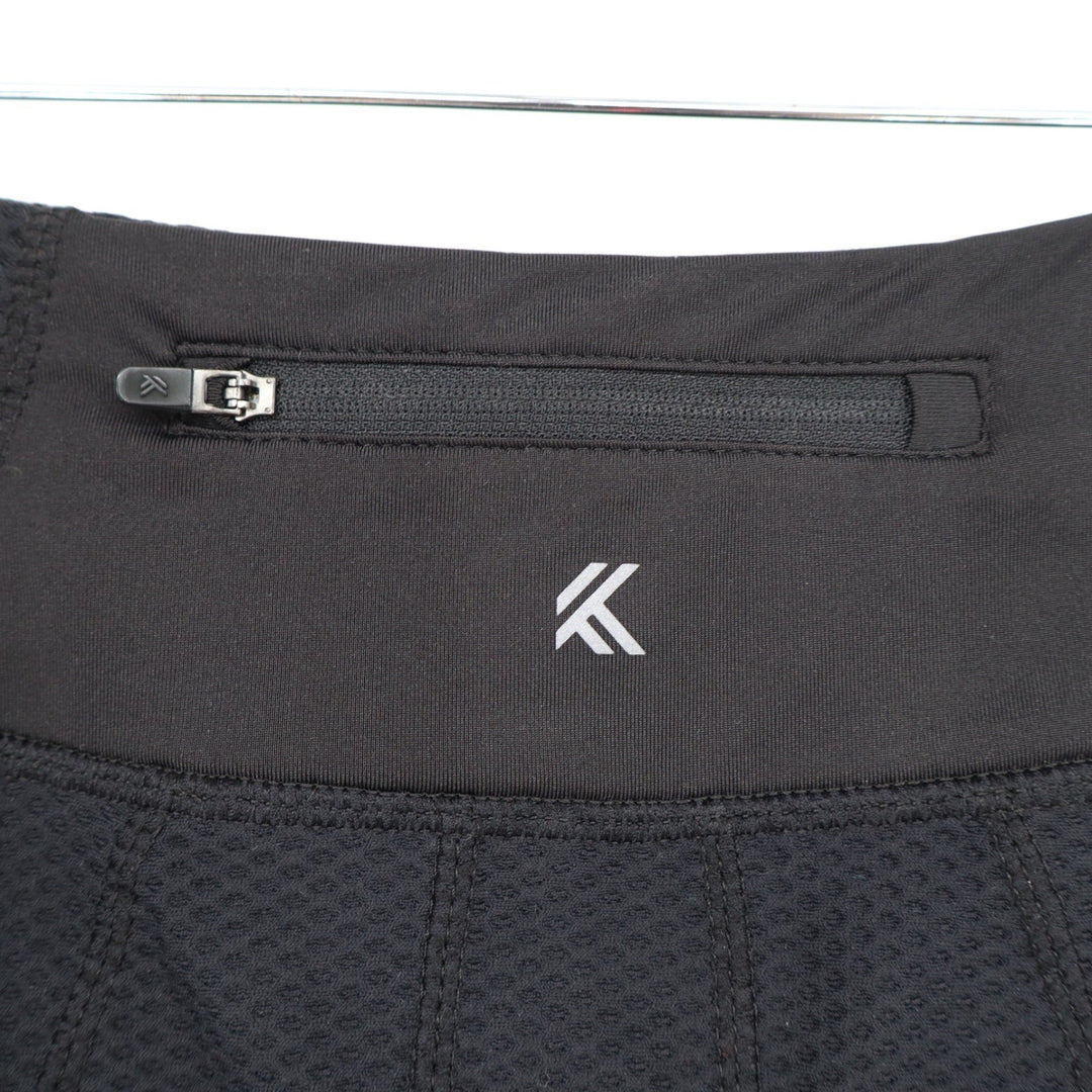 Kyodan Black Textured Honeycomb Athletic Skort Zipper Pocket XS BKA73