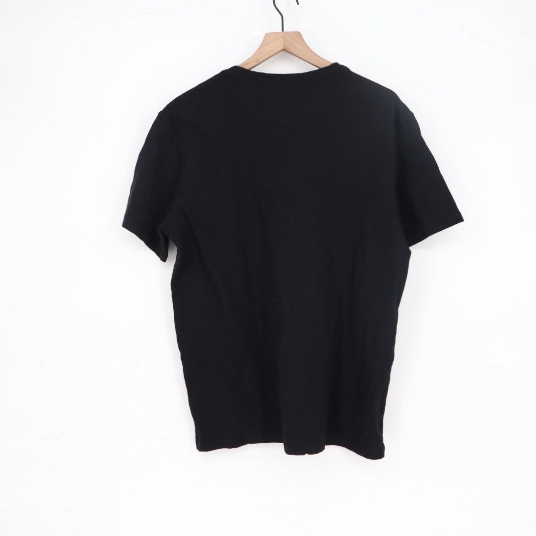 American Giant Classic Black Cotton T Shirt Crew Neck Made in USA Size L