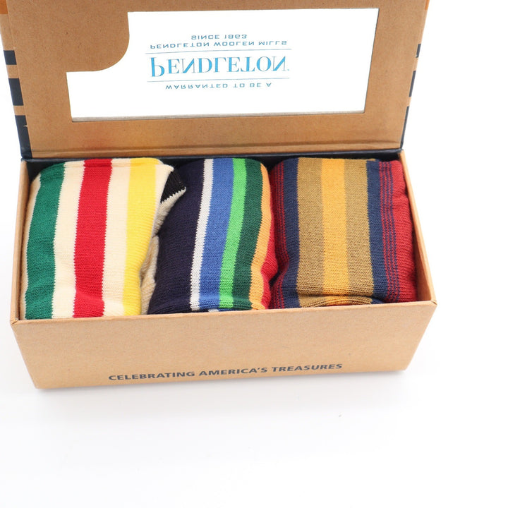 Pendleton Kids National Park 3-Pack Crew Socks Glacier Crater Lake Zion LG