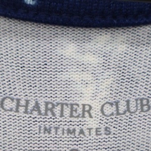 Charter Club Intimates Sleep Shirt XL Navy Blue Forest Stroll Pine Tree Knit New