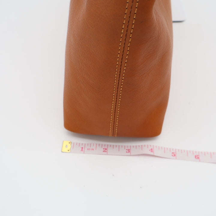 Womens Handbag Brown Leather Inner Pocket Single Strap Shoulder Bag