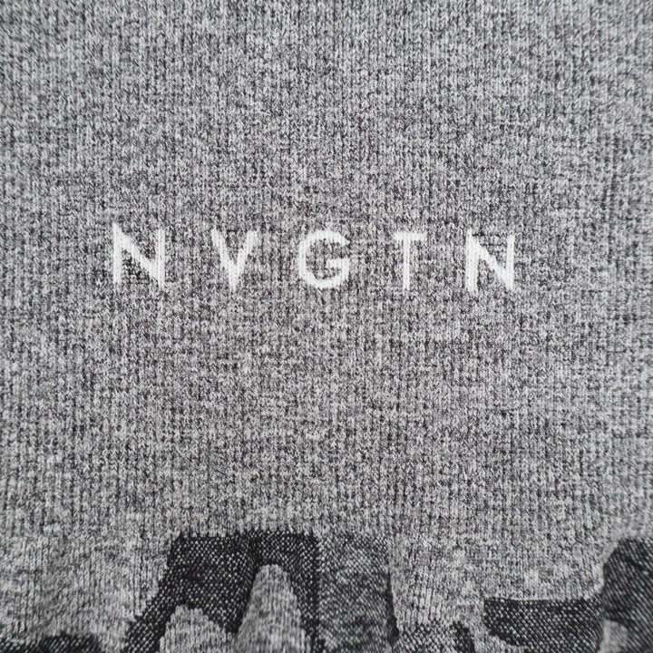 Nvgtn Seamless Leggings Women Small Black Gray Camo Stretch High-Waisted Workout