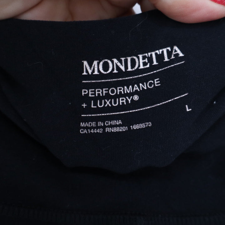 Mondetta Performance Luxury Black Leggings Side Pockets Women's Large