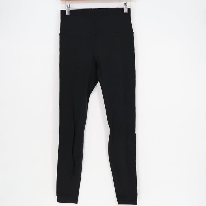HeyNuts Leggings Women 26 Black High Waisted Skinny Leg Performance Running Yoga