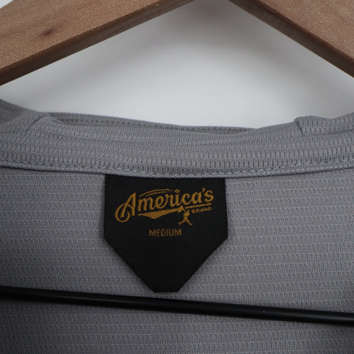 America's Brand Baseball Bat Bros BP Tee Mens Medium Grey Short Sleeve Hoodie