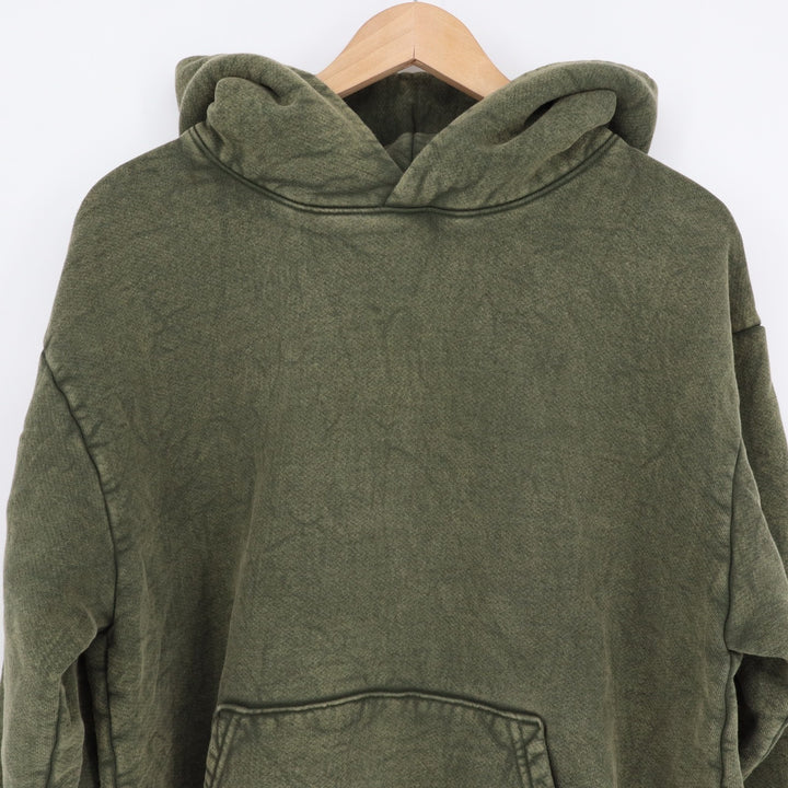 American Giant American Vintage Hoodie Unisex M Deep Olive Mineral Wash Fleece