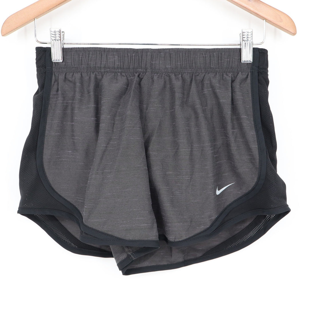 Nike Womens Dri-FIT Running Shorts Charcoal Gray Space Dye Mesh Size S