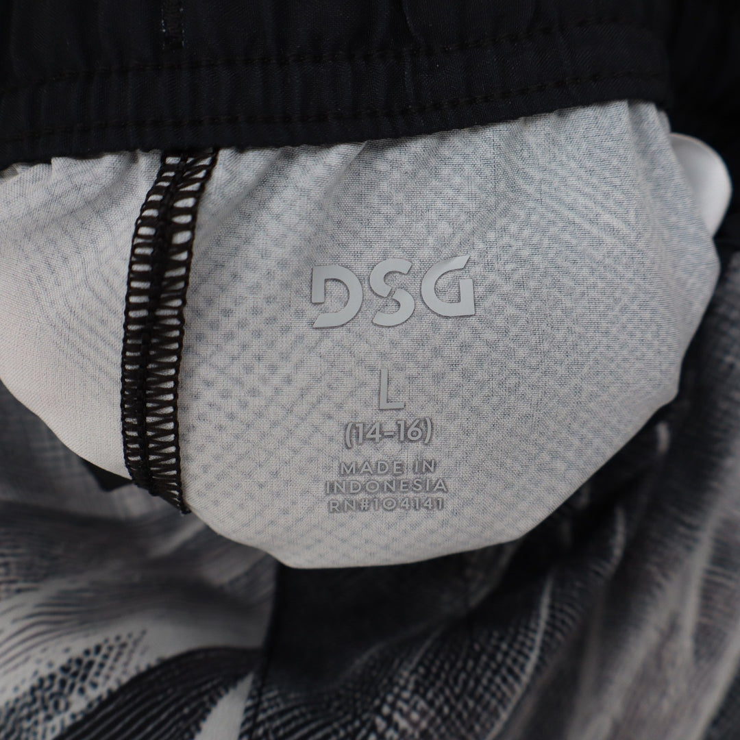 DSG Boys Agility Short Print Pure White AI Formation Size L 14-16 NWT