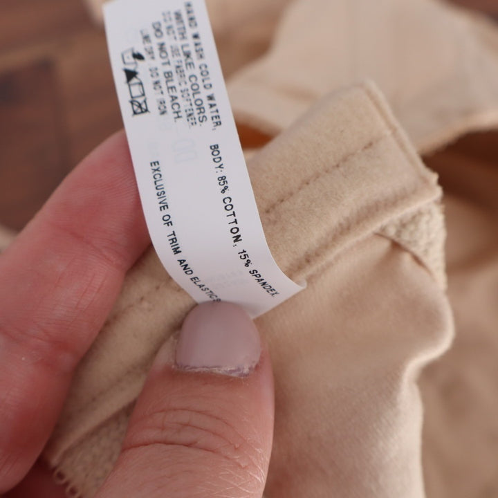 Bali Double Support Cotton Blend Wireless Bra Womens 38DD Soft Taupe Stretch