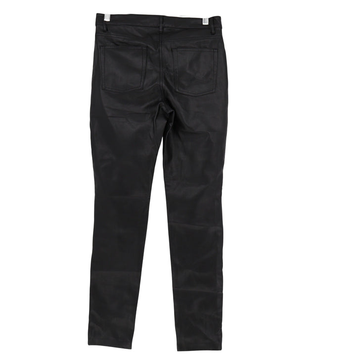 Wilfred The Melina Pant Aritzia Black Vegan Leather Slim High Rise Size 4