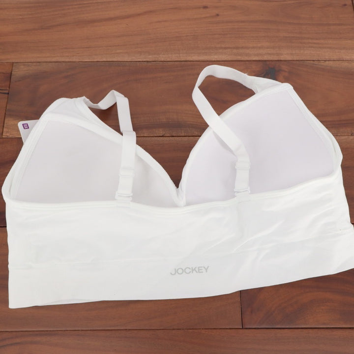 Jockey Light Lift Seamfree Bralette Bra Womens 2XL White Padded Adjustable Strap