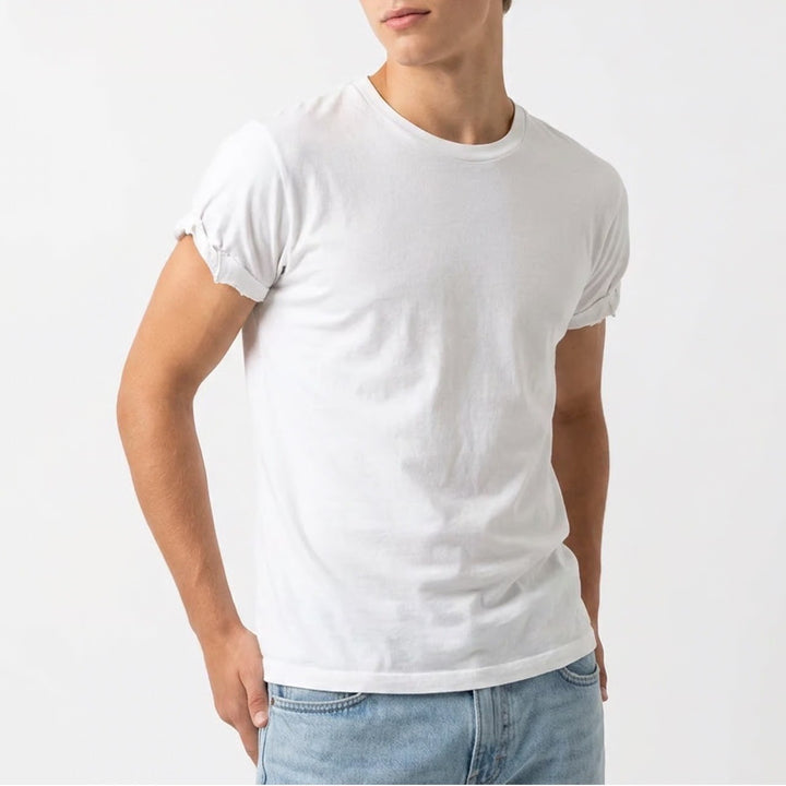 Fruit of the Loom Kids White Cotton Short Sleeve Crewneck T-Shirt Size M 10-12