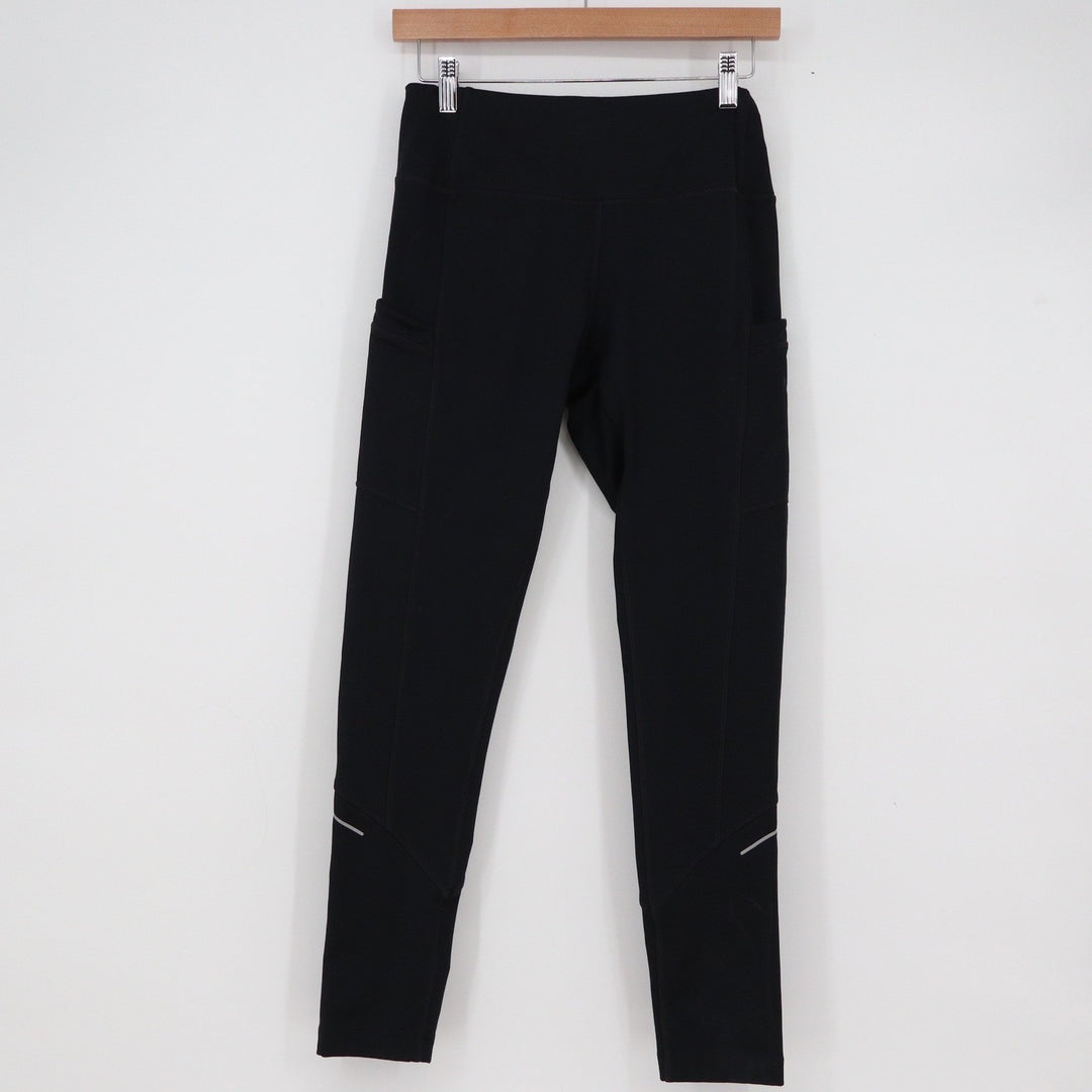 Mondetta Performance Luxury Black Leggings with Pockets and Reflective Trim M