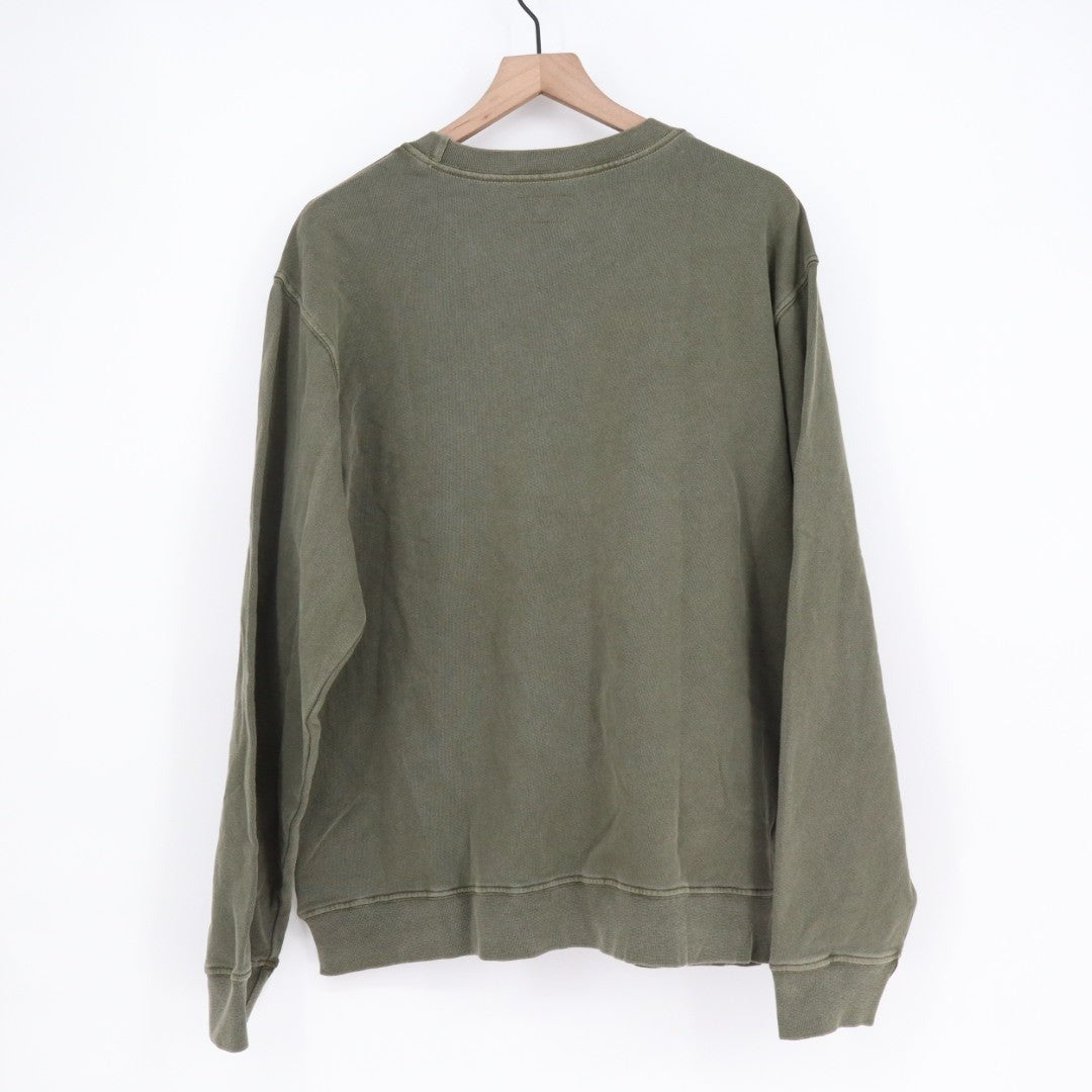 American Giant Vintage Washed Relaxed French Terry Crew Sweatshirt Men's L Green