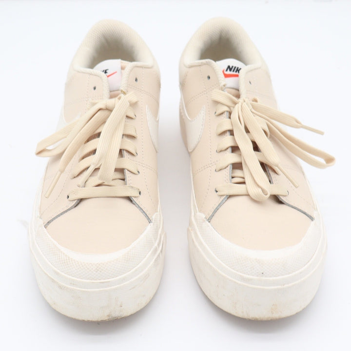 Nike Court Legacy Lift Womens 9 Sanddrift White Platform Sneakers
