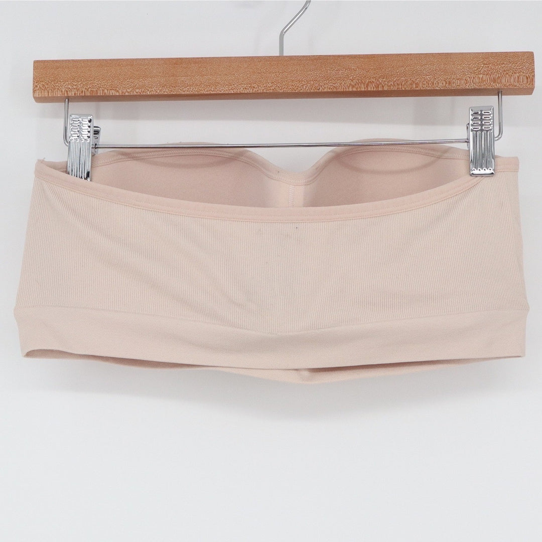 Auden Beige Push-up Seamless Bandeau Bra XL Strapless Nude