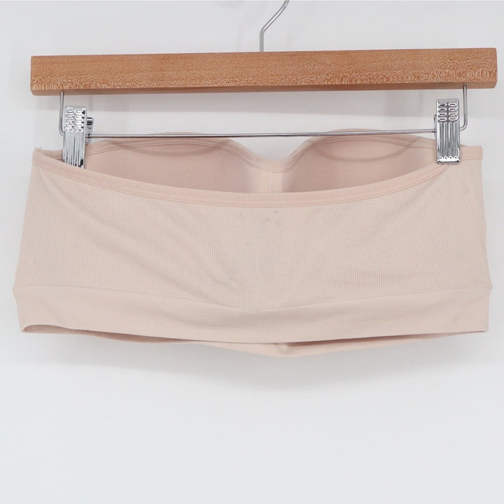 Auden Beige Push-up Seamless Bandeau Bra XL Strapless Nude