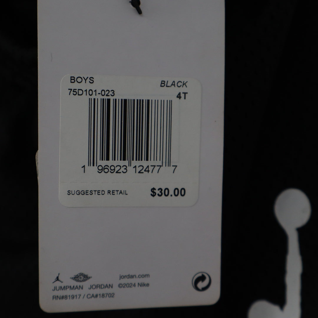 Jordan Flight Boys Black Mesh Basketball Shorts Jumpman Graphic 4T
