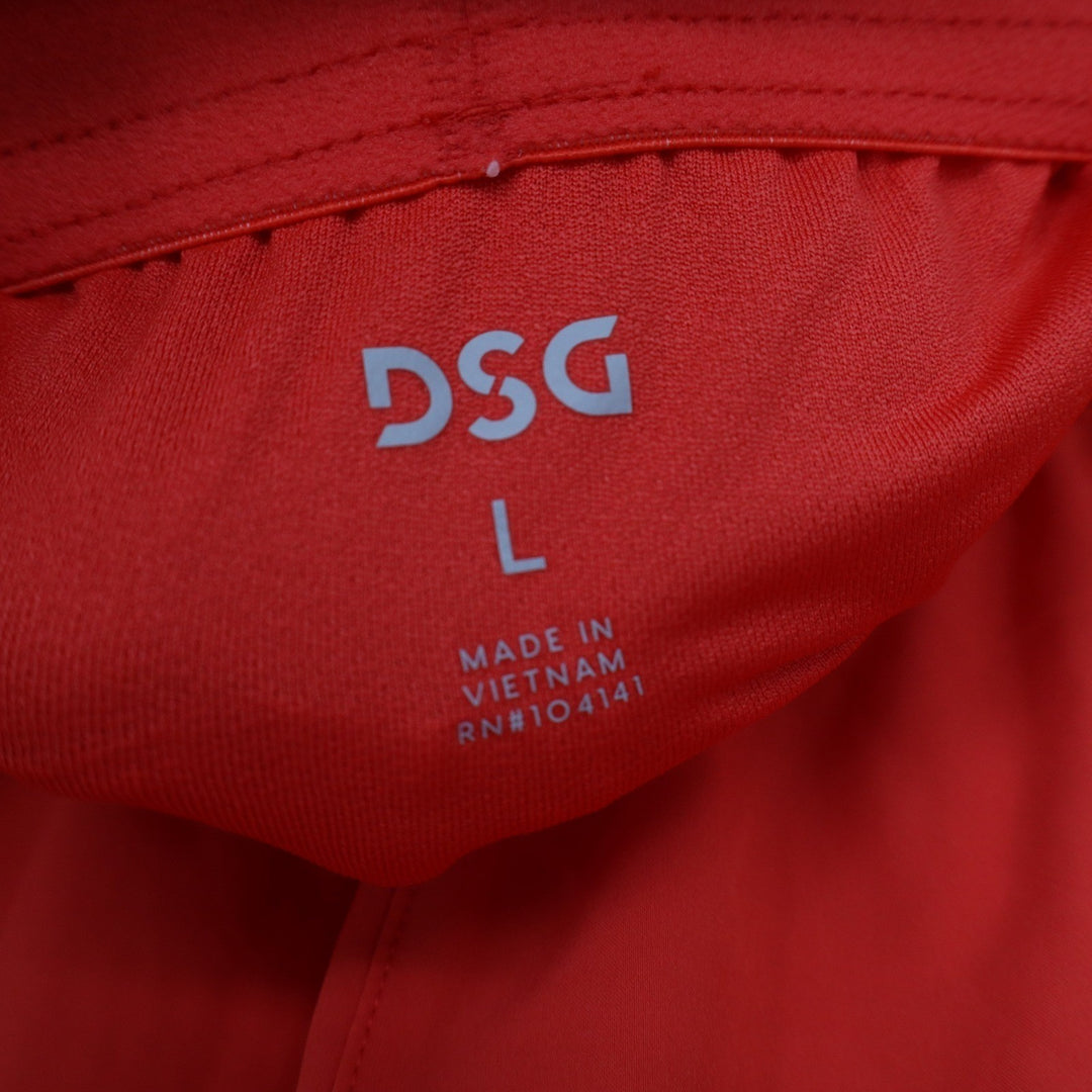 DSG Mens 5 Stride Run Shorts Red Sun Athletic Fit Built-in Brief L NEW